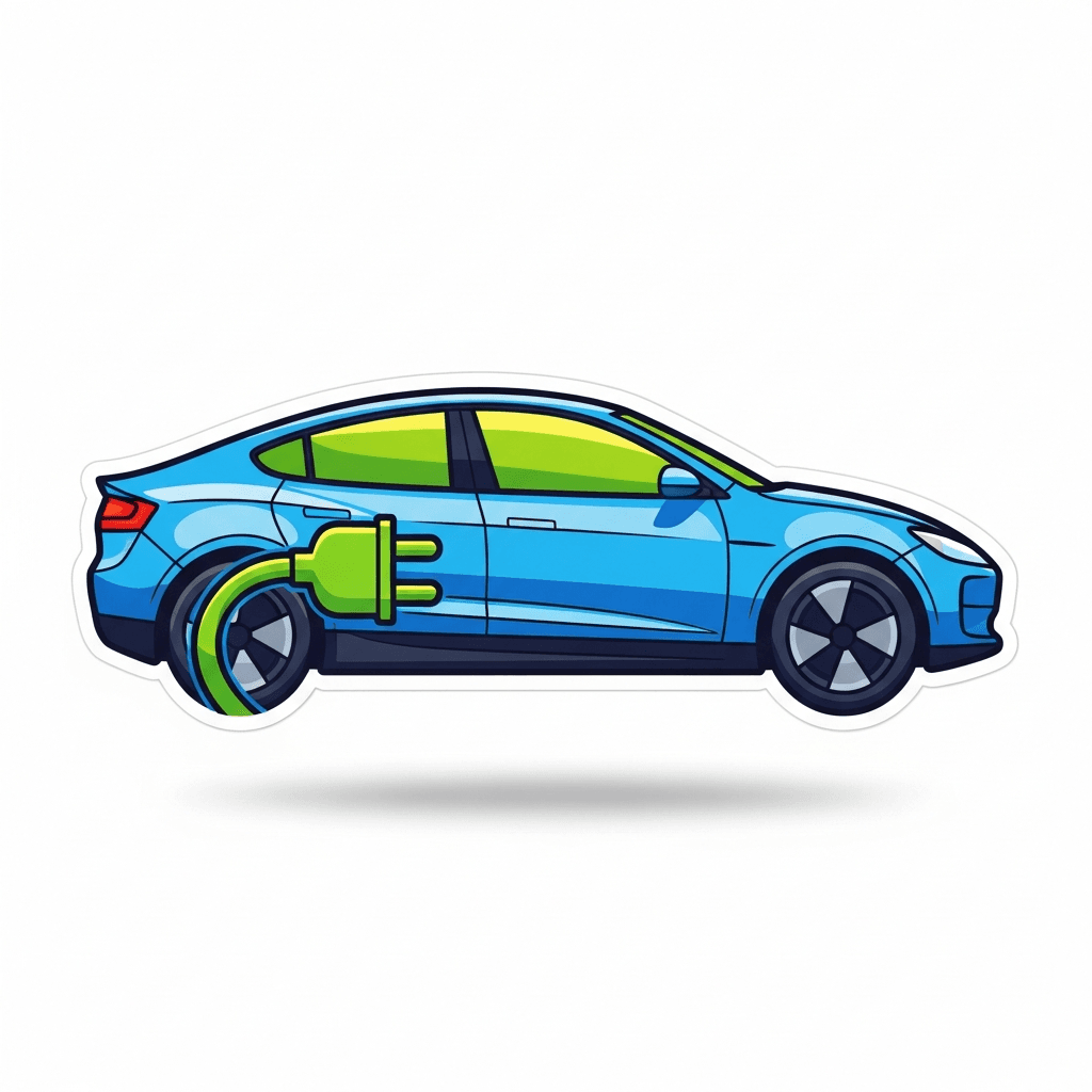 E-Auto Sticker — Auto & Fahrzeug