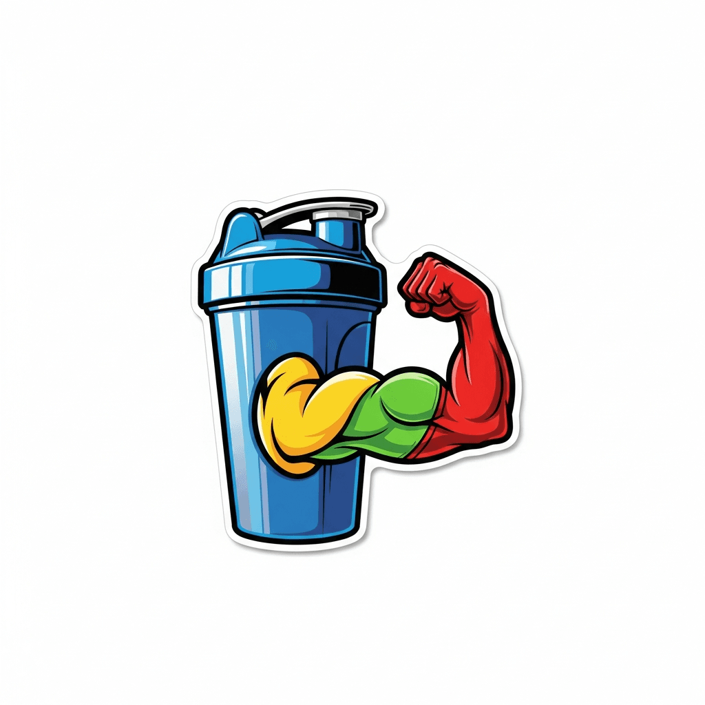 Protein-Shake Sticker — Fitness