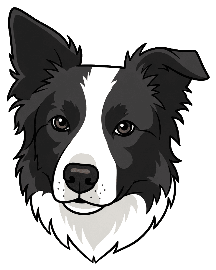 Border Collie Portrait — Border Collie