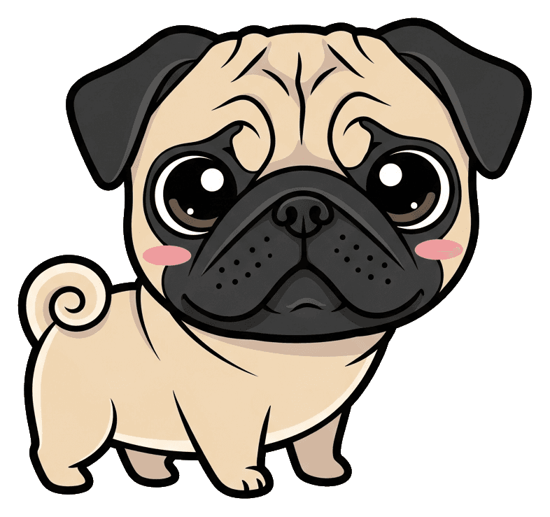 Mops Kawaii — Mops