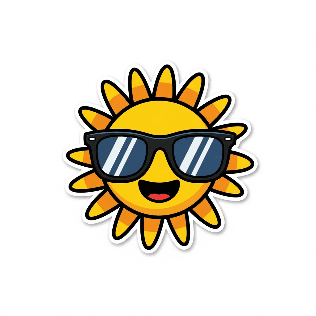 Sommer Sticker — Jahreszeiten