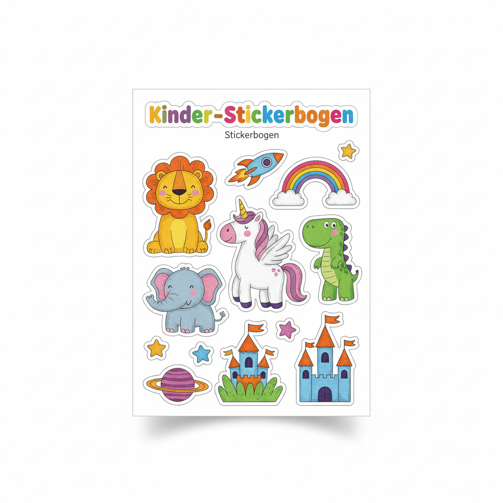 Kinder-Stickerbogen — Stickerbogen