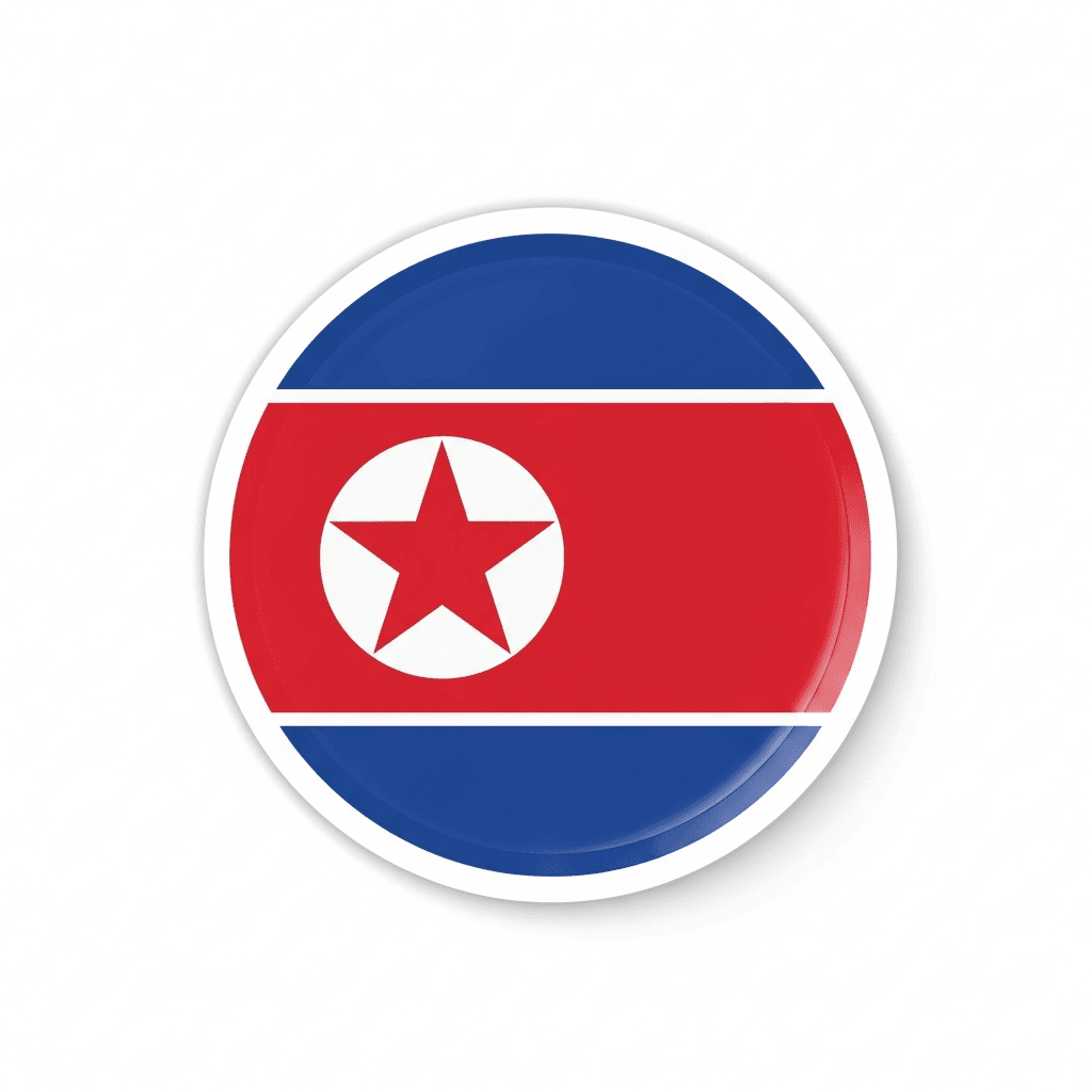 Nordkorea Sticker — Nordkorea
