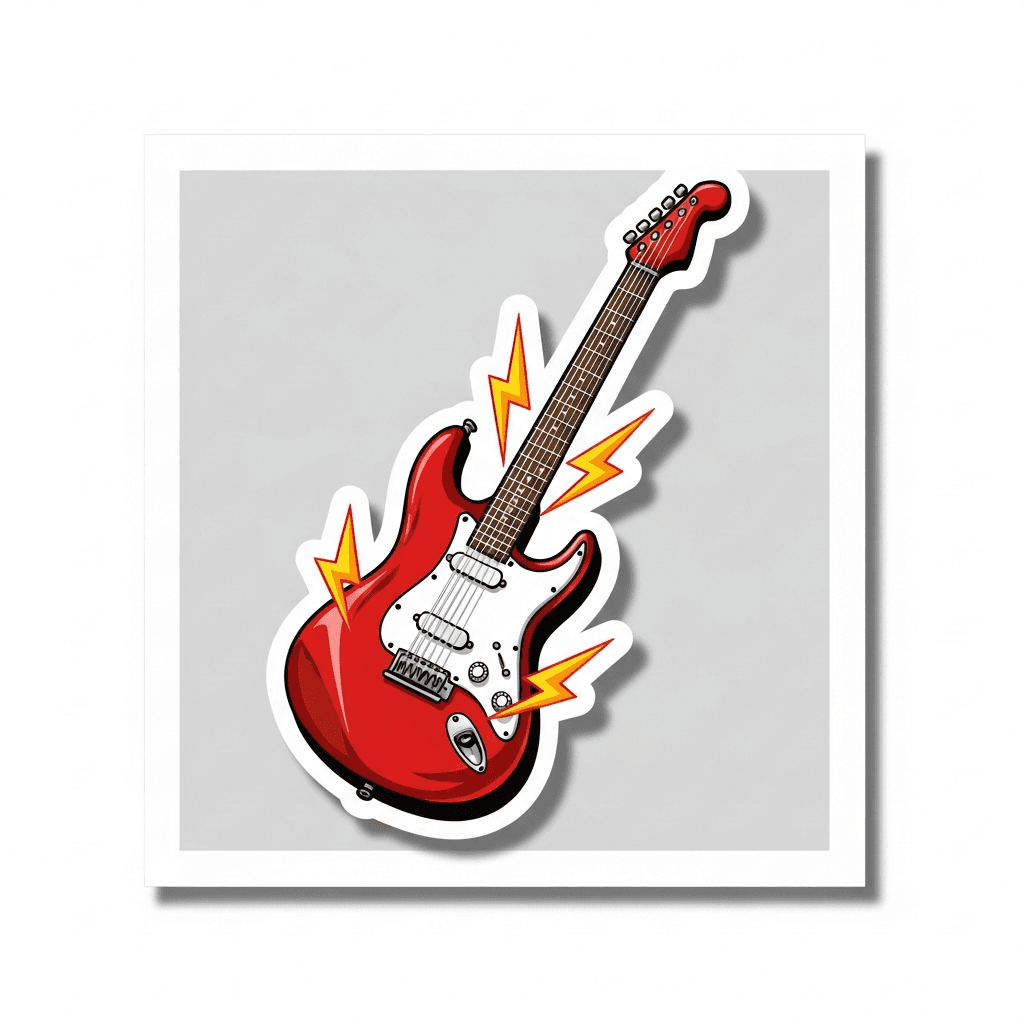 Gitarre Sticker — Musik