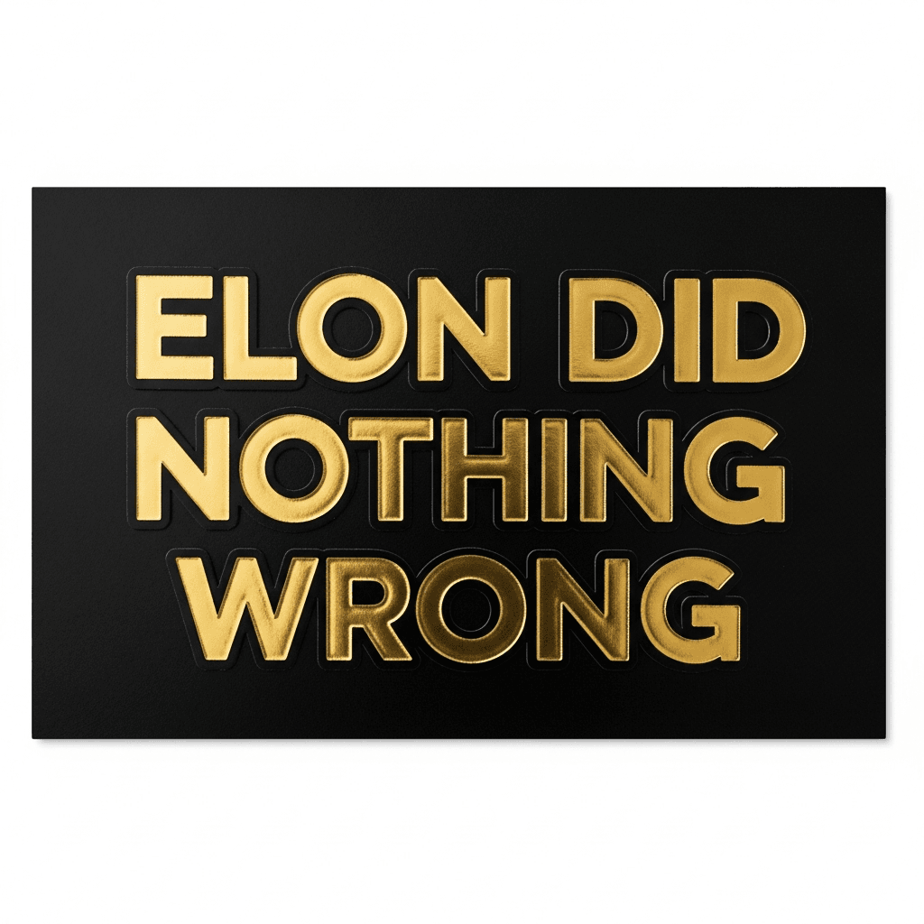 Elon Did Nothing Wrong — Tesla