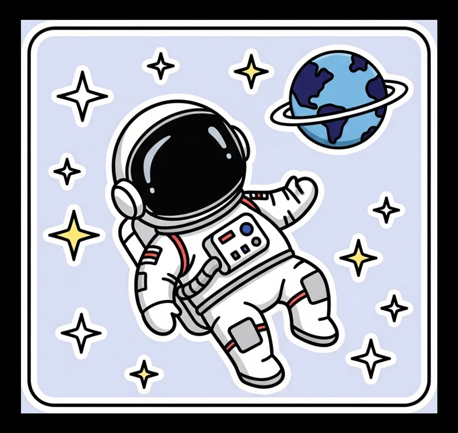 Astronaut im All 2