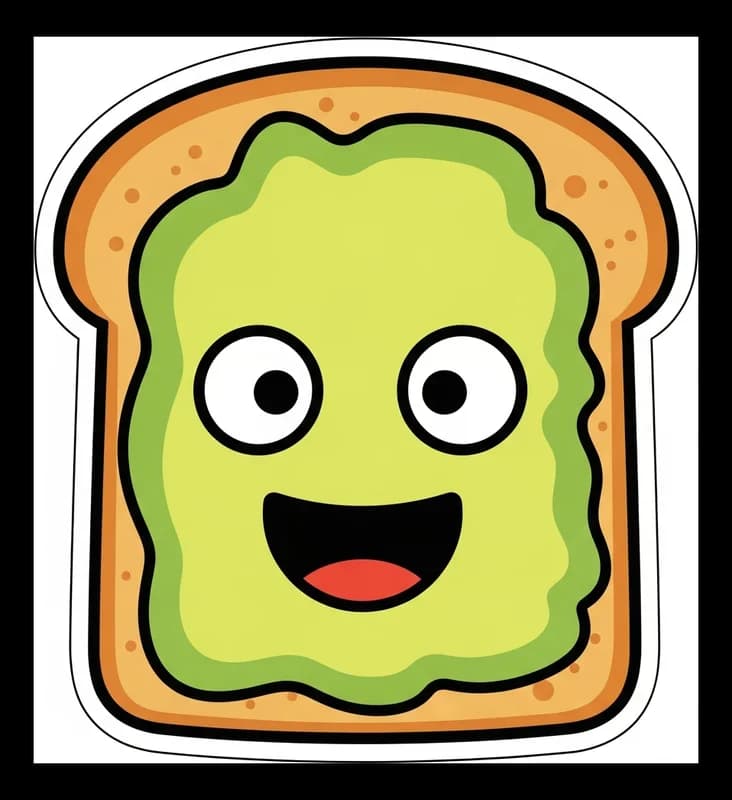 Avocado-Toast-Lover — Aufkleber