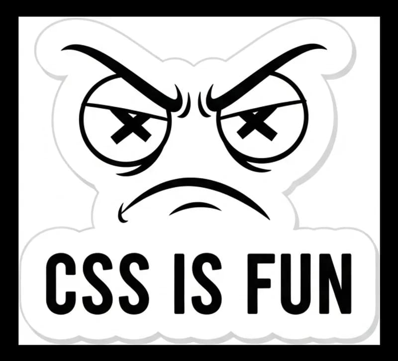 Css-Frustration — Aufkleber