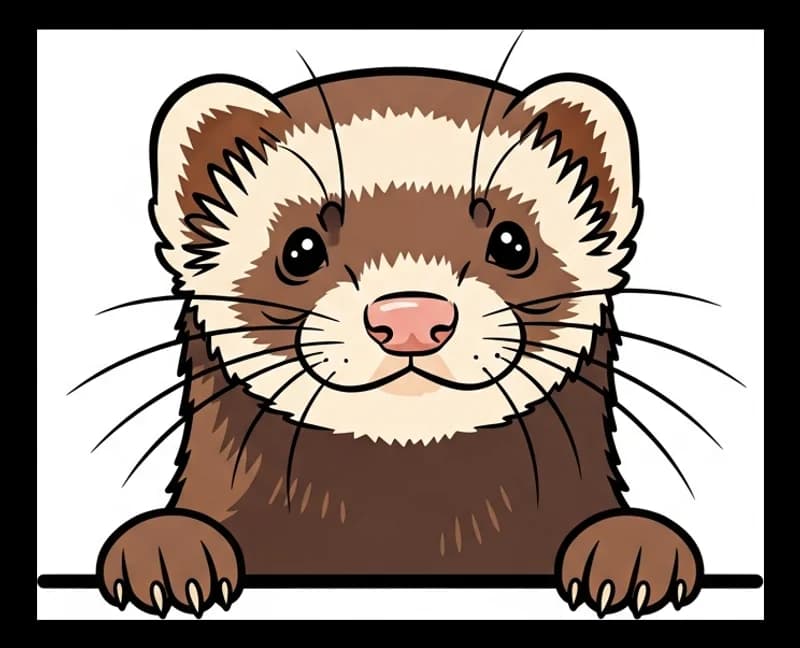 Ferret-Fun — Aufkleber