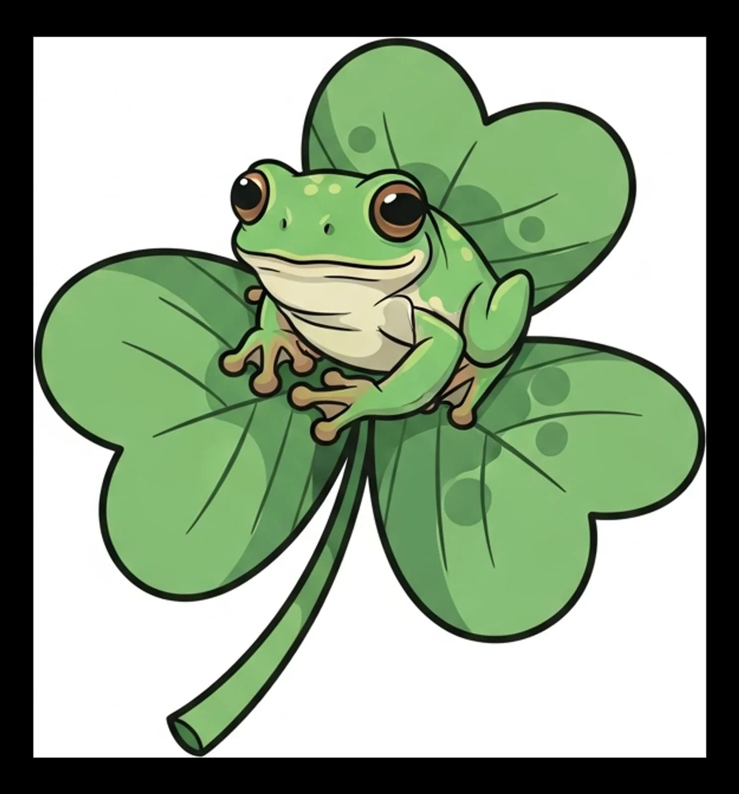 Frosch-im-Klee 2