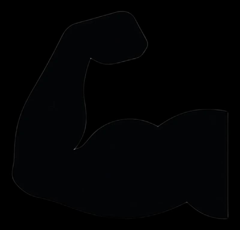 Bizeps Flex Icon — Aufkleber