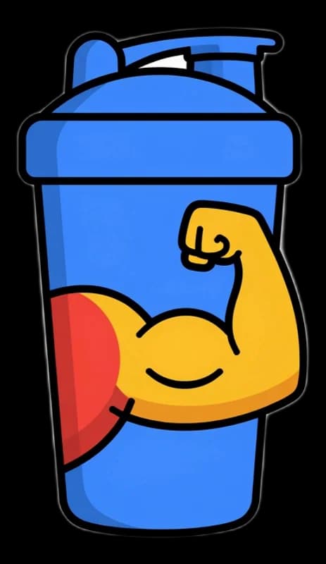 Protein Shake — Aufkleber