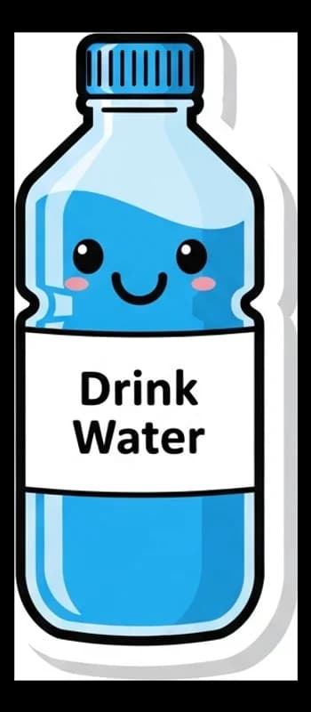 Hydration-Reminder — Aufkleber