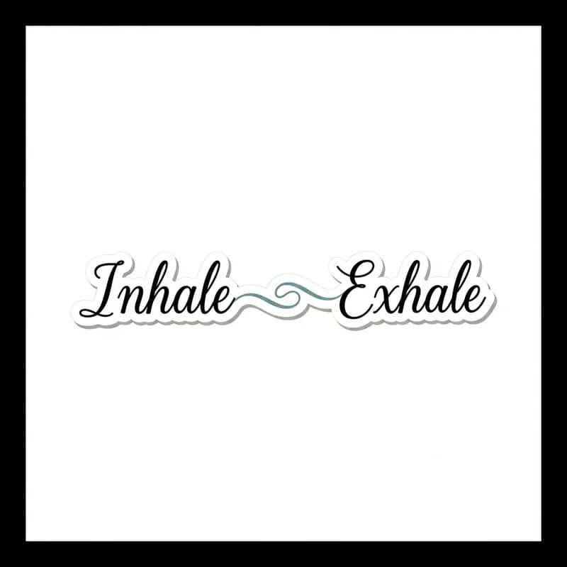 Inhale-Exhale — Aufkleber