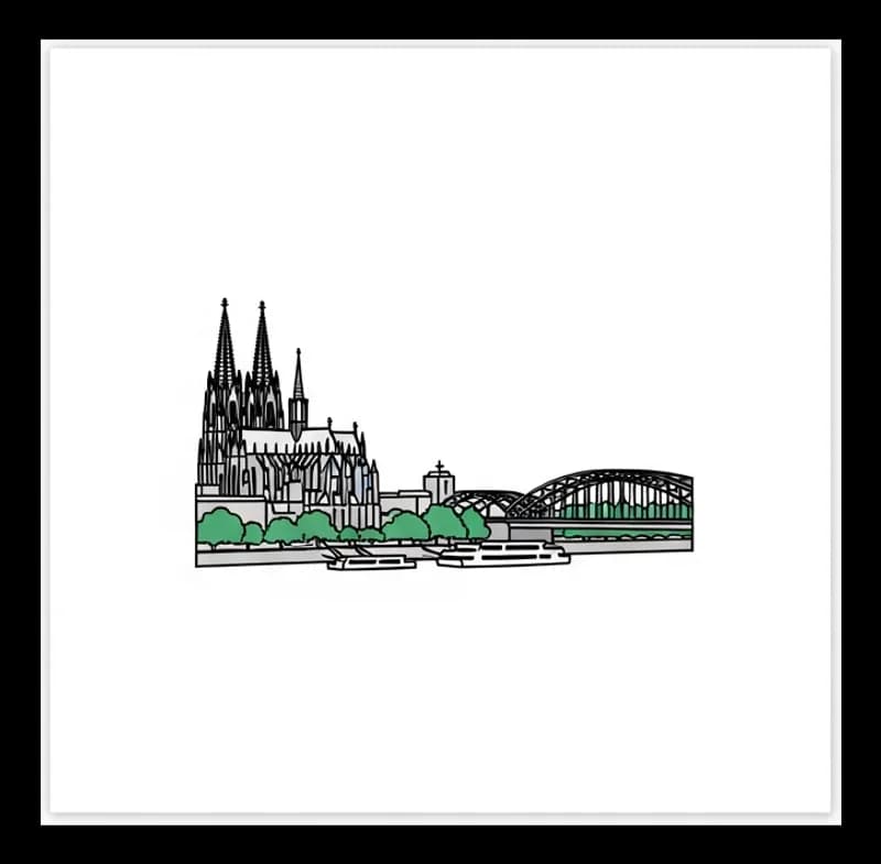 Koeln-Dom — Aufkleber
