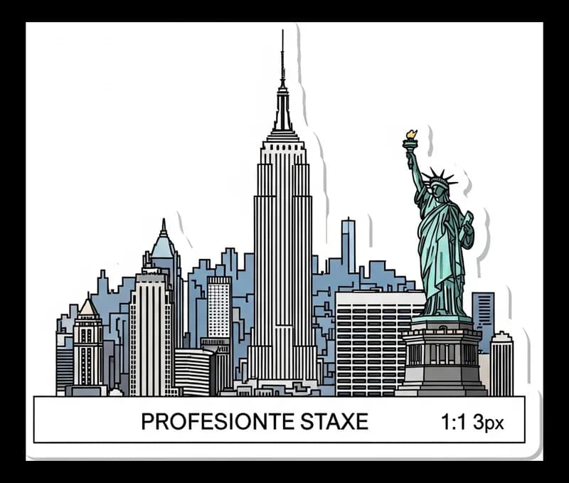 NYC-Skyline — Aufkleber