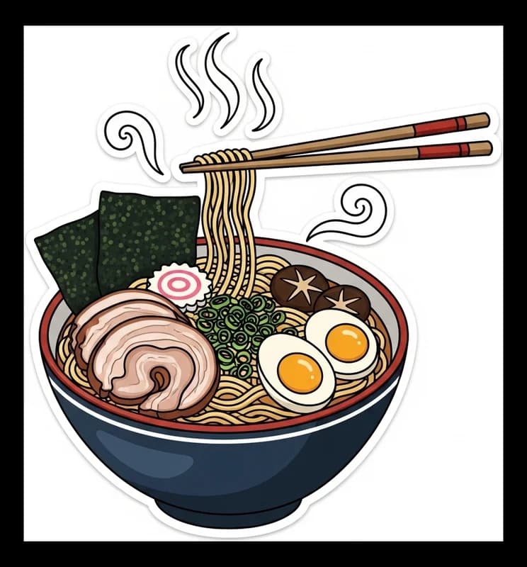 Ramen-Bowl — Aufkleber