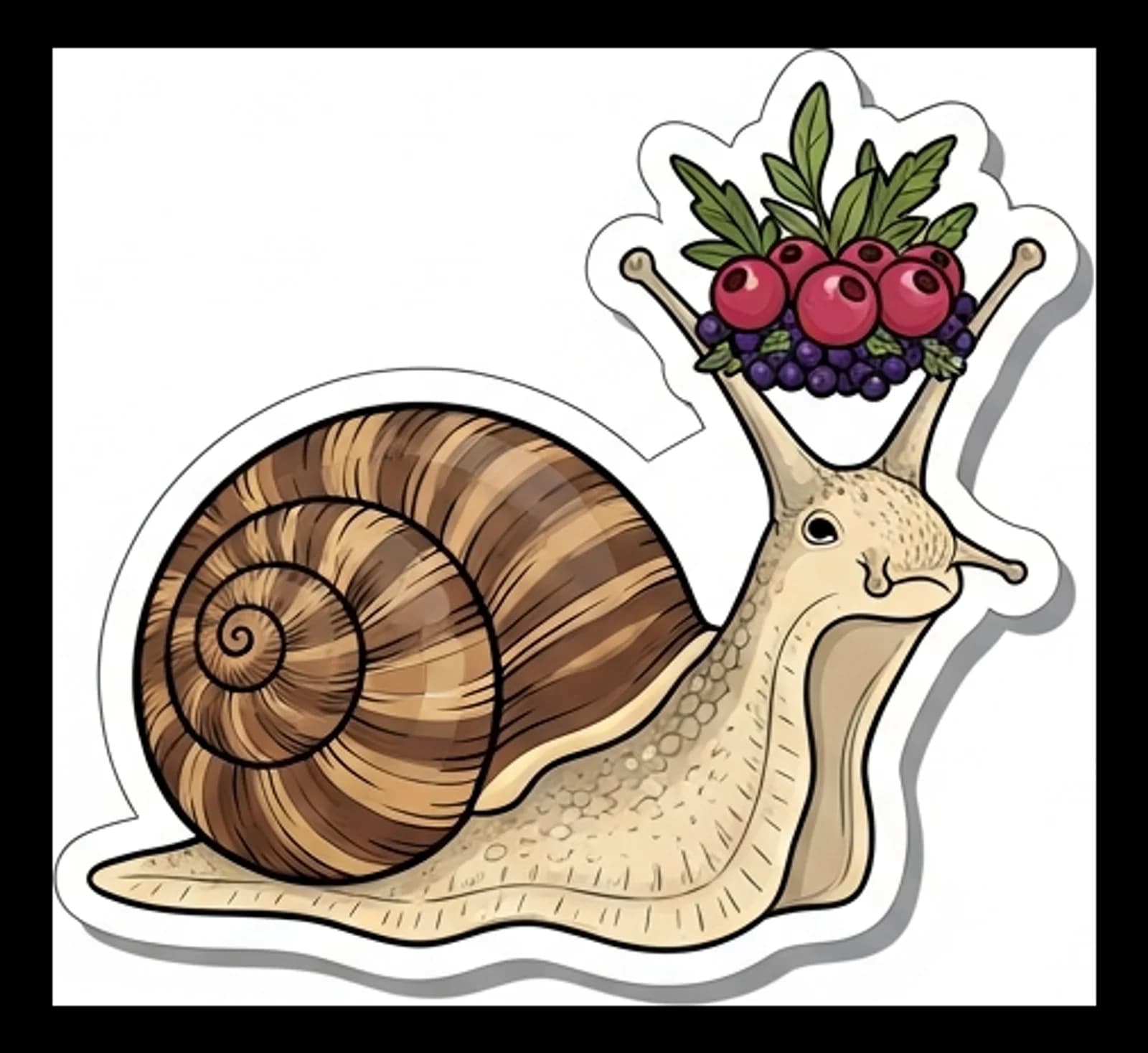 Schnecke-Beerenkrone 2