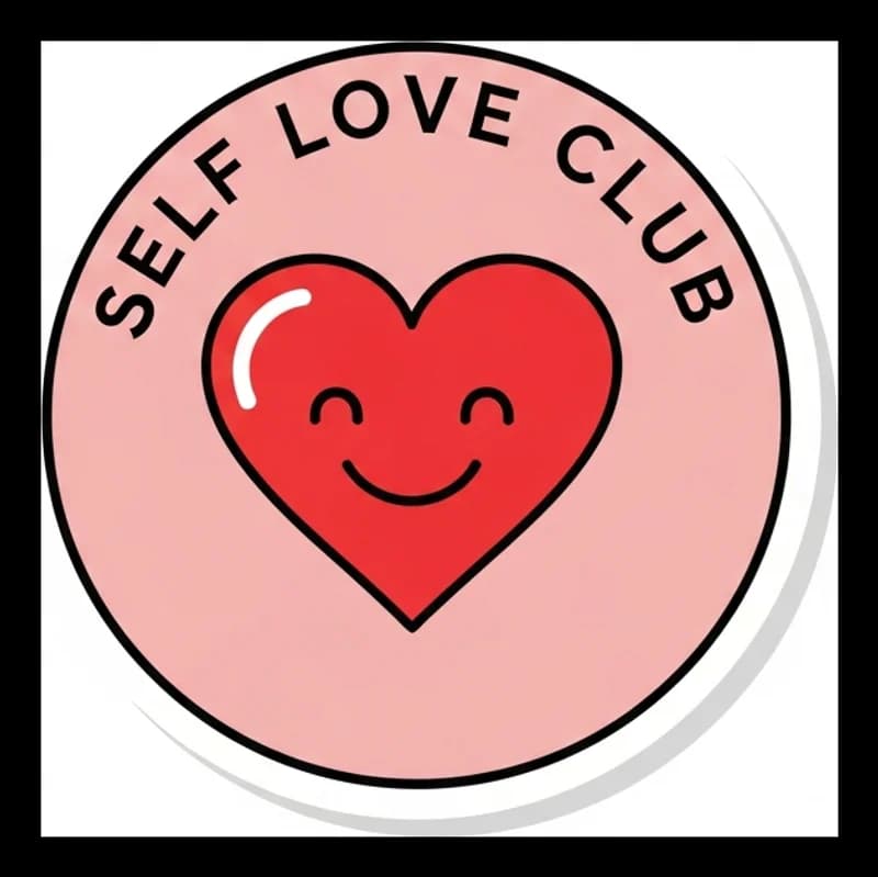 Self-Love-Club — Aufkleber