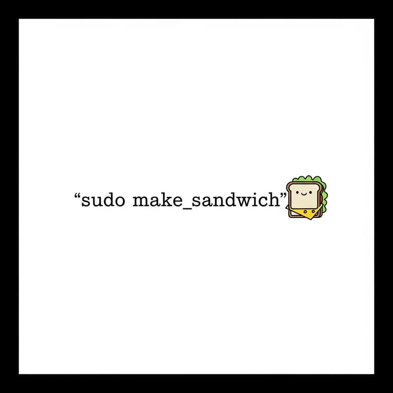 Sudo-Make-Sandwich — Aufkleber