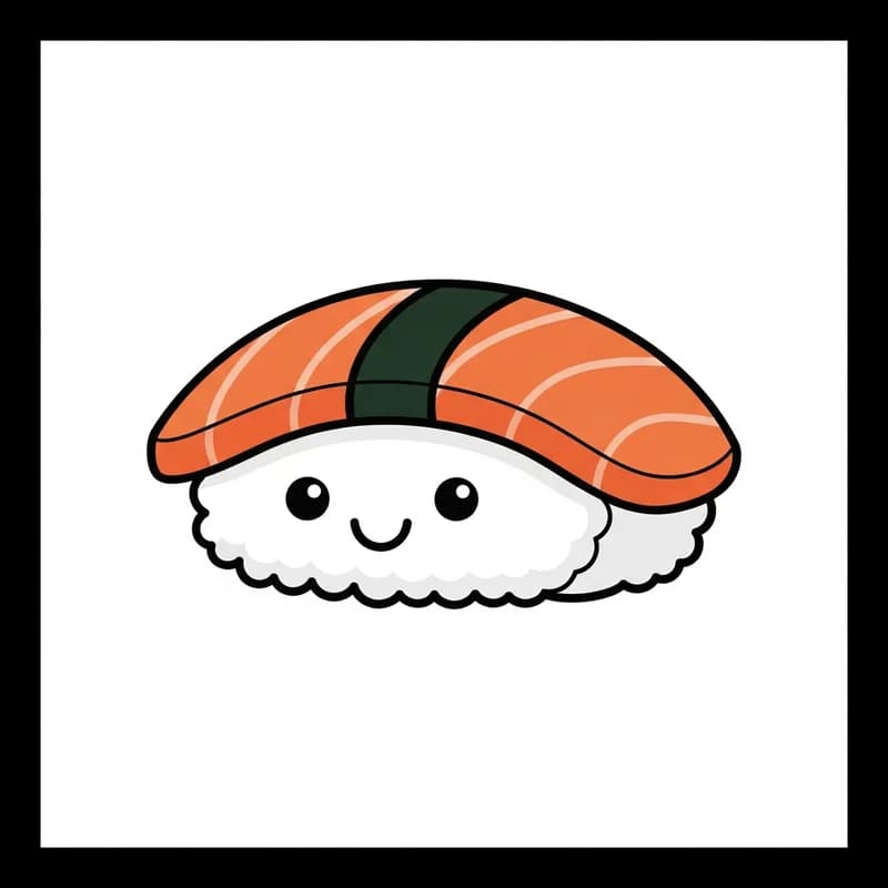 Sushi-Roll — Aufkleber