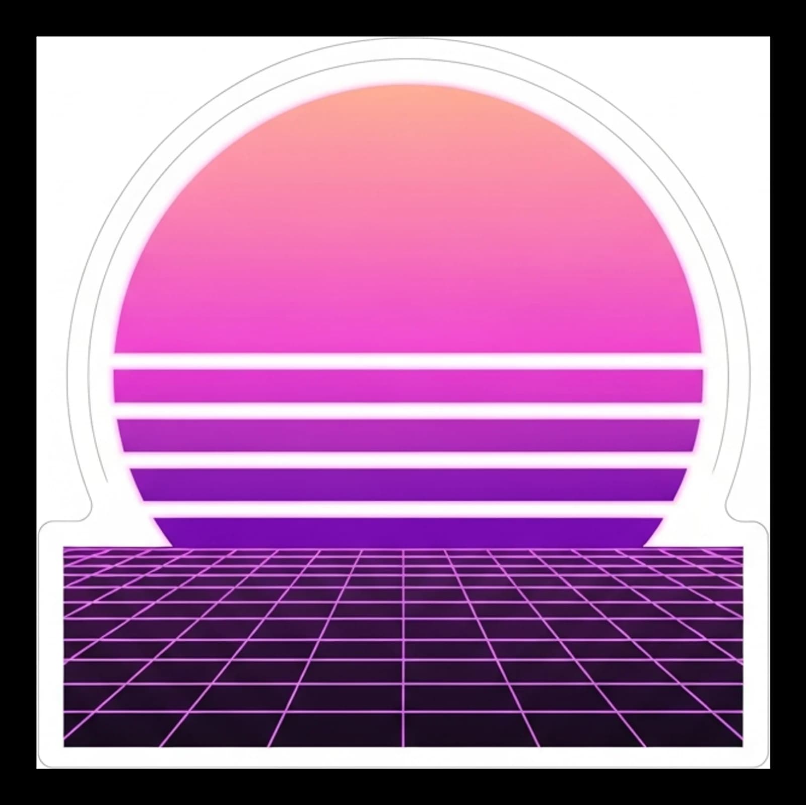 Synthwave-Sonne 2