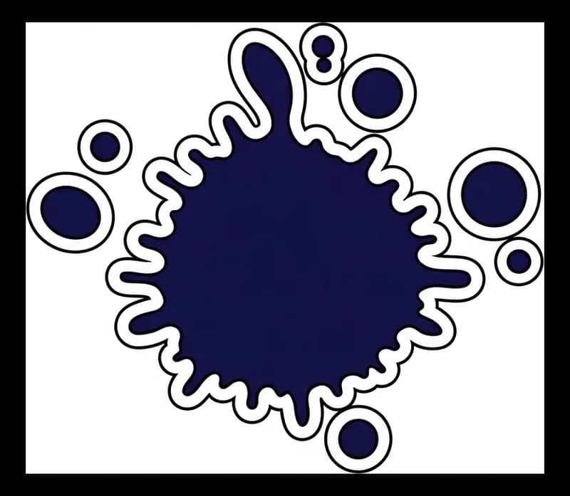 Tinte-Klecks — Aufkleber