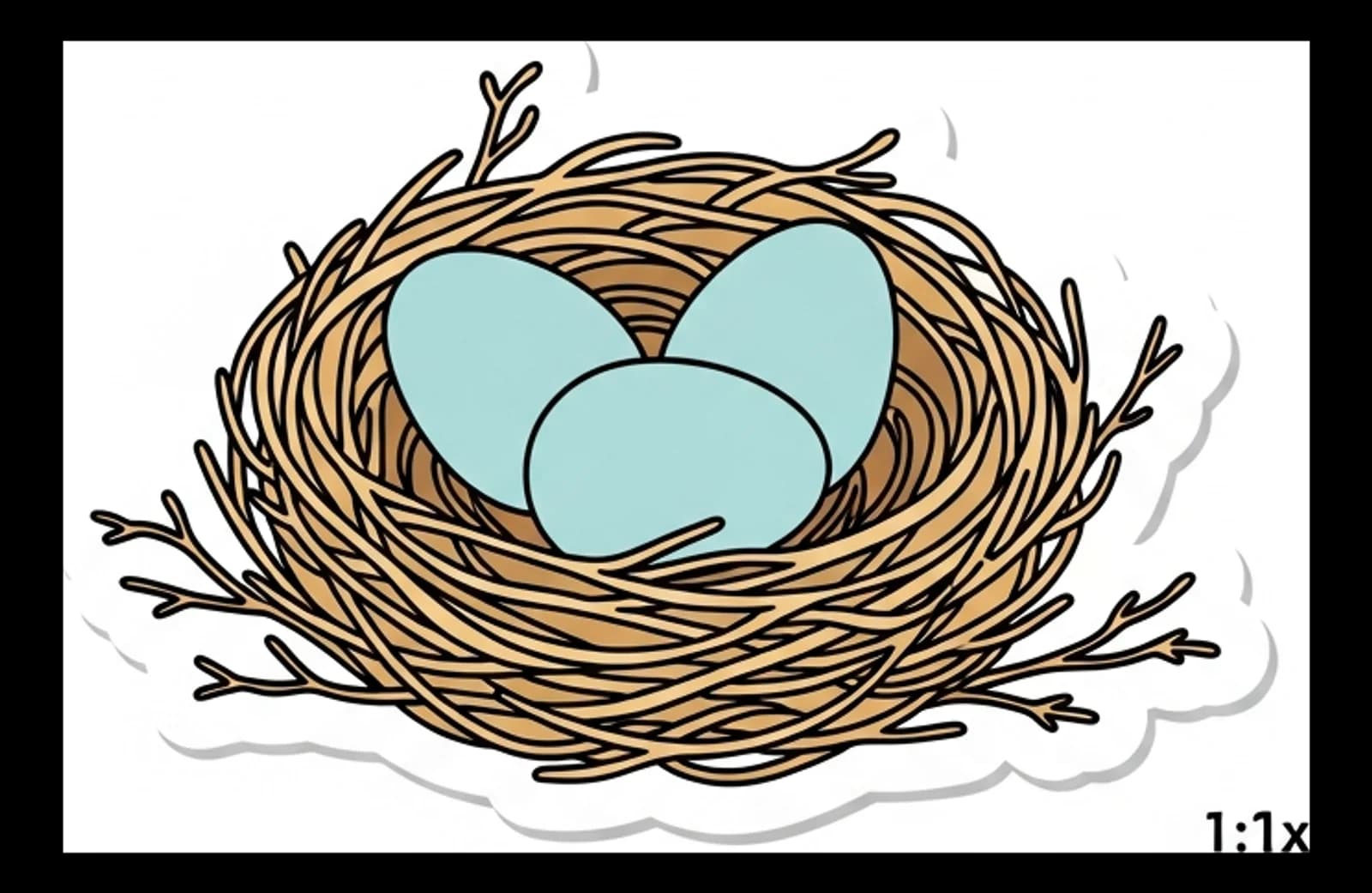 Vogelnest-Eier-Mini 2