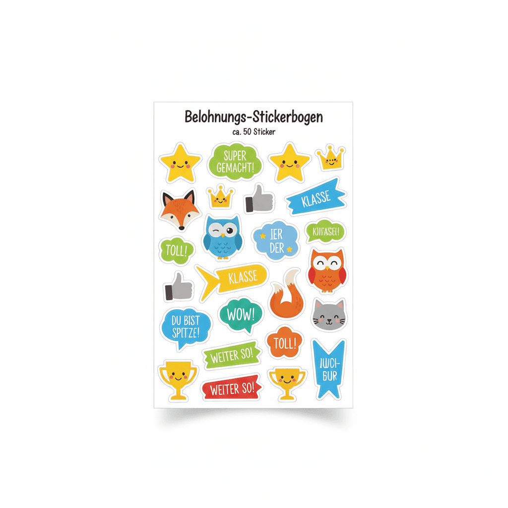 Belohnungs-Stickerbogen — Stickerbogen