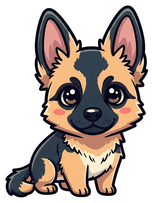 Schäferhund Kawaii — Deutscher Schäferhund