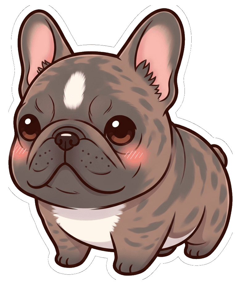 Französische Bulldogge Kawaii — Französische Bulldogge