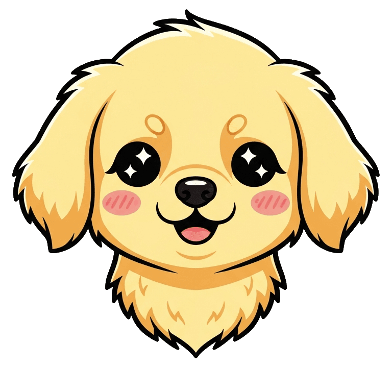 Golden Retriever Kawaii — Golden Retriever