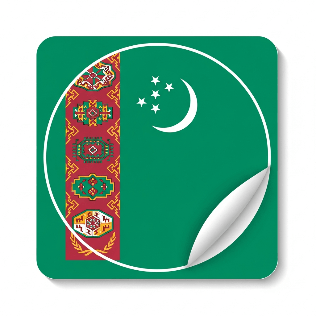 Turkmenistan Sticker — Turkmenistan