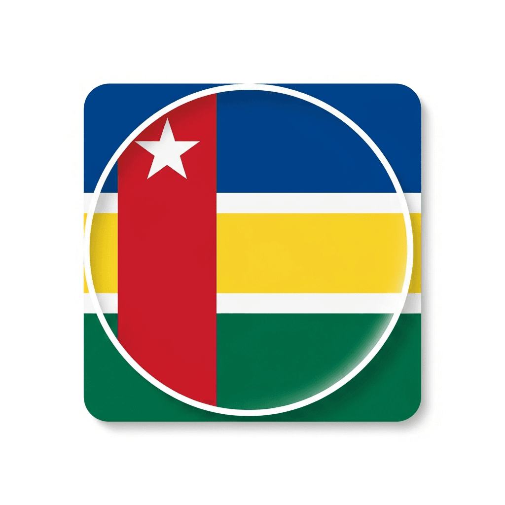 Zentralafrika Sticker — Zentralafrika