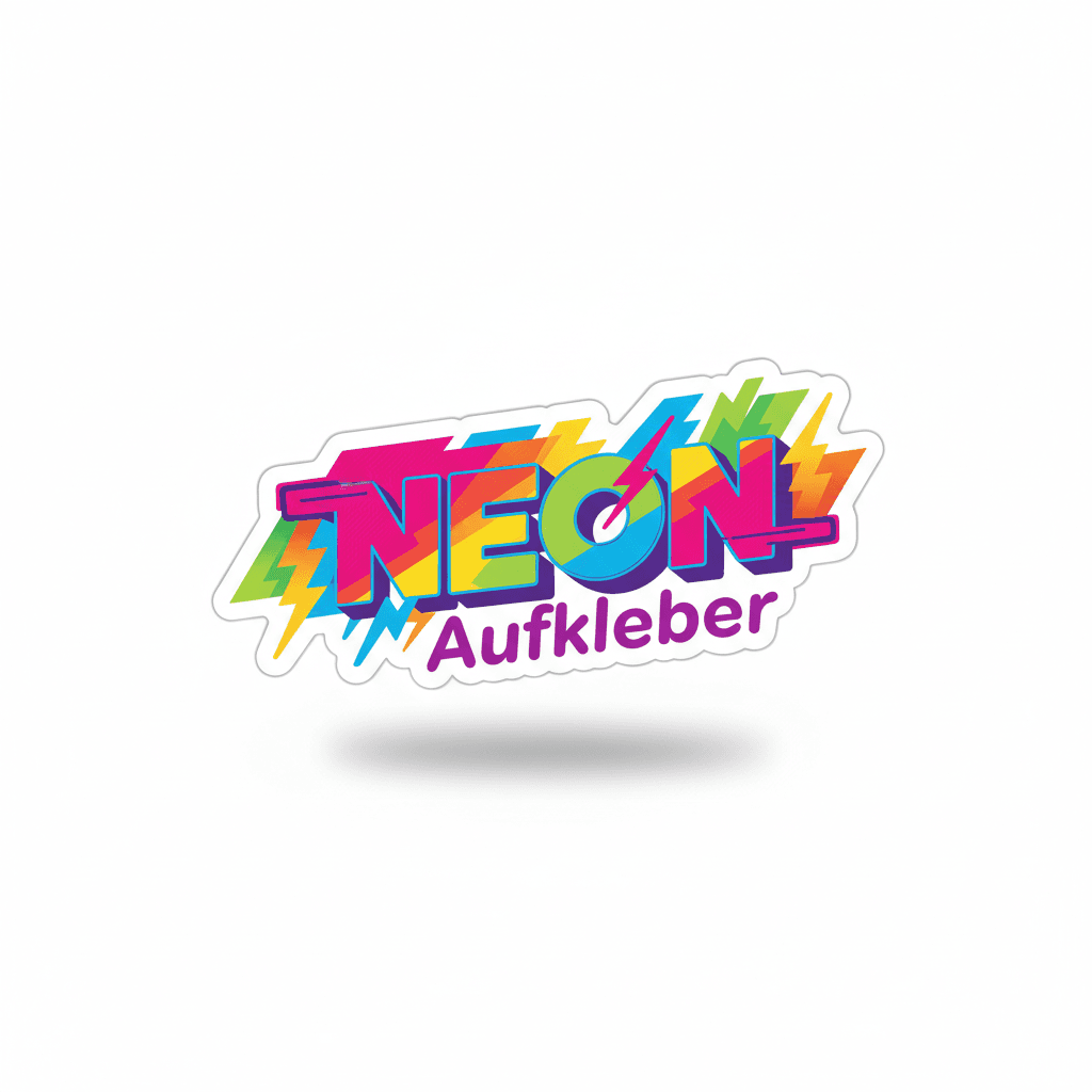 Neon-Aufkleber — Aufkleber