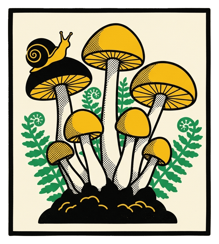 Pilzkolonie — Natur