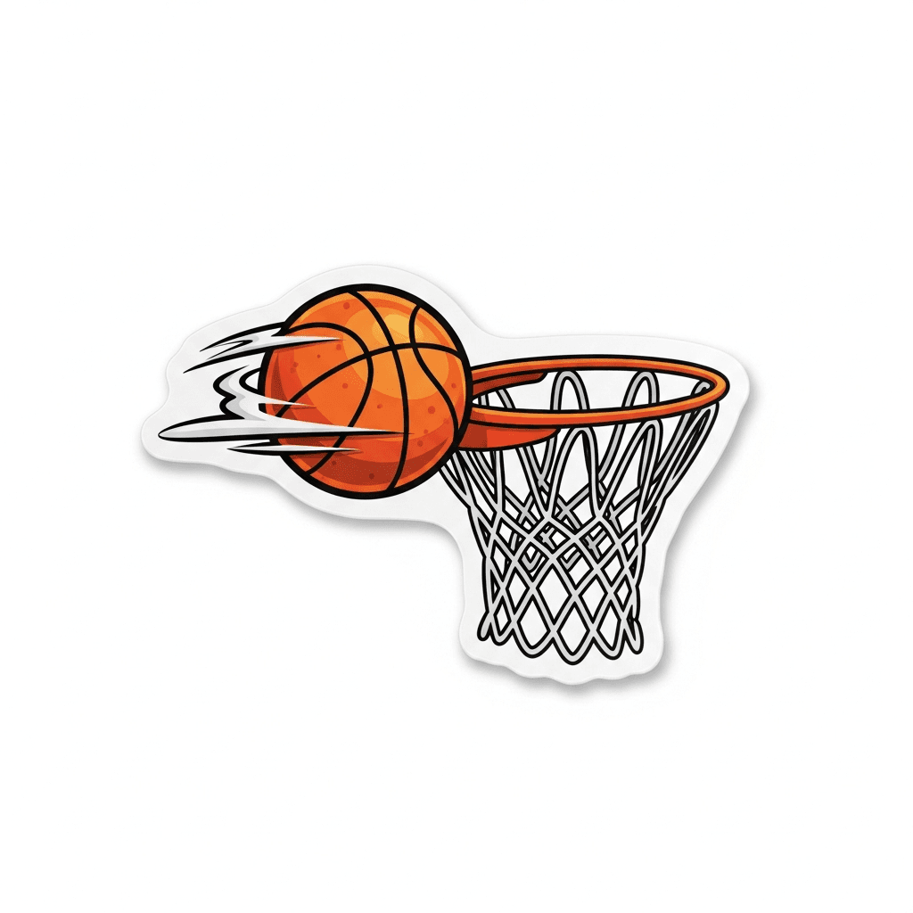 Basketball Sticker — Sport