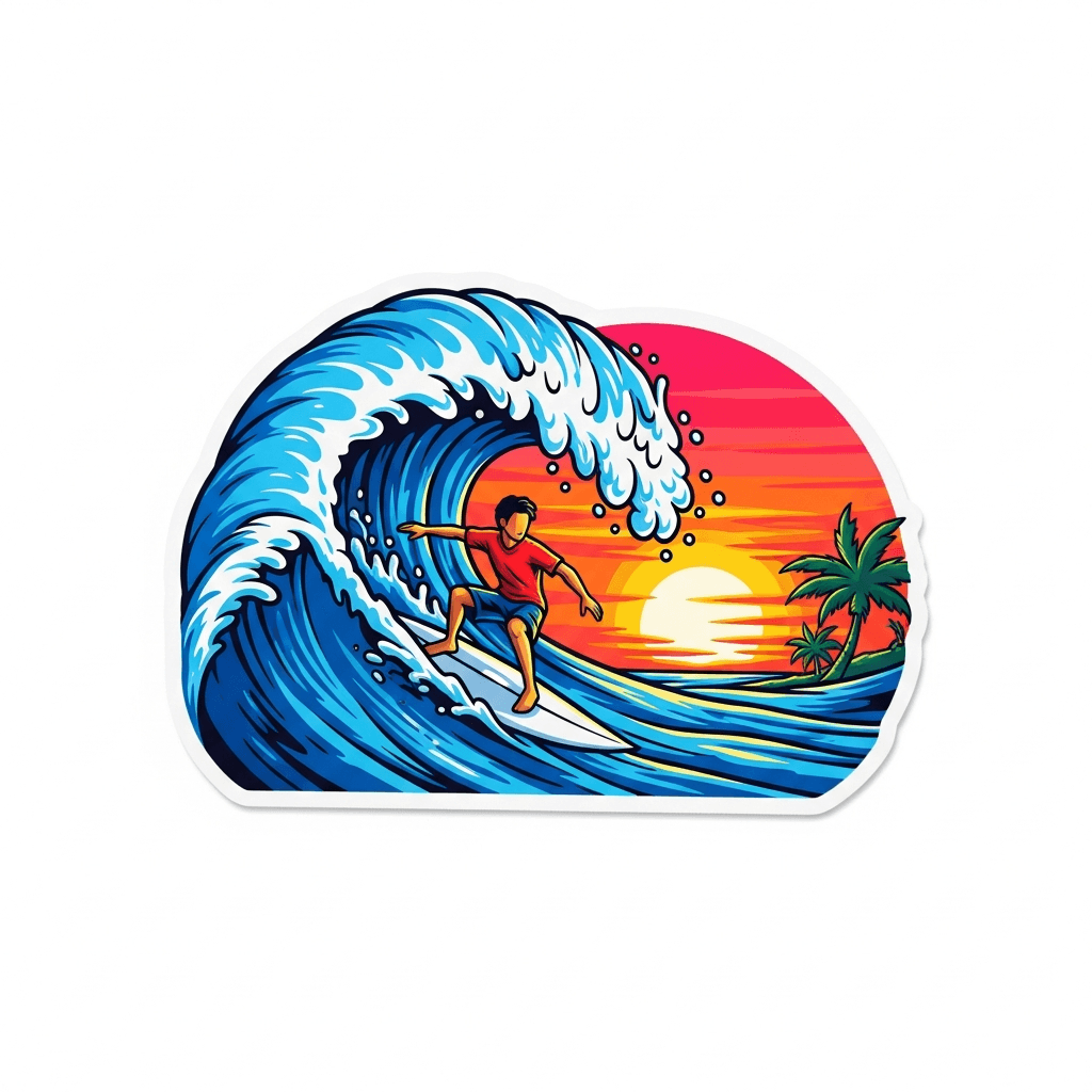 Surfer Sticker — Sport