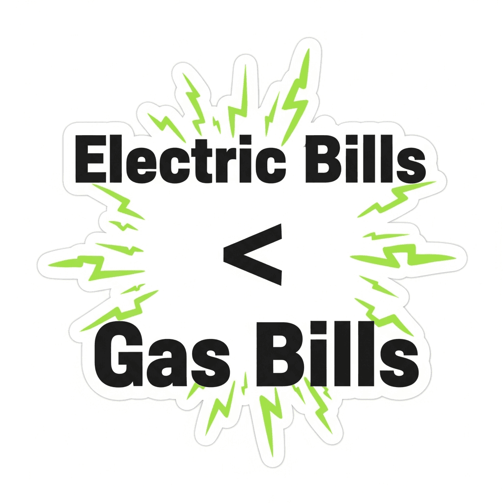 Electric Bills < Gas Bills — Tesla