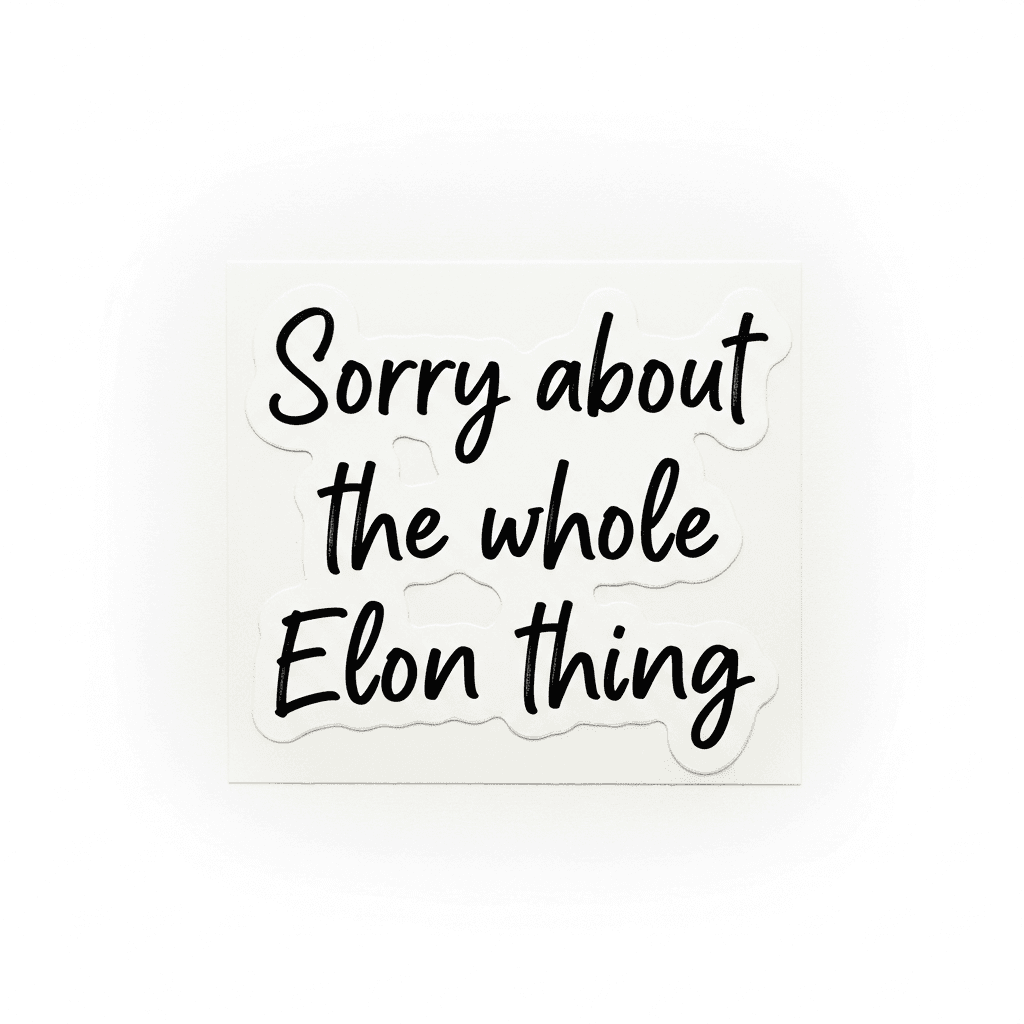 Sorry About The Whole Elon Thing â Tesla