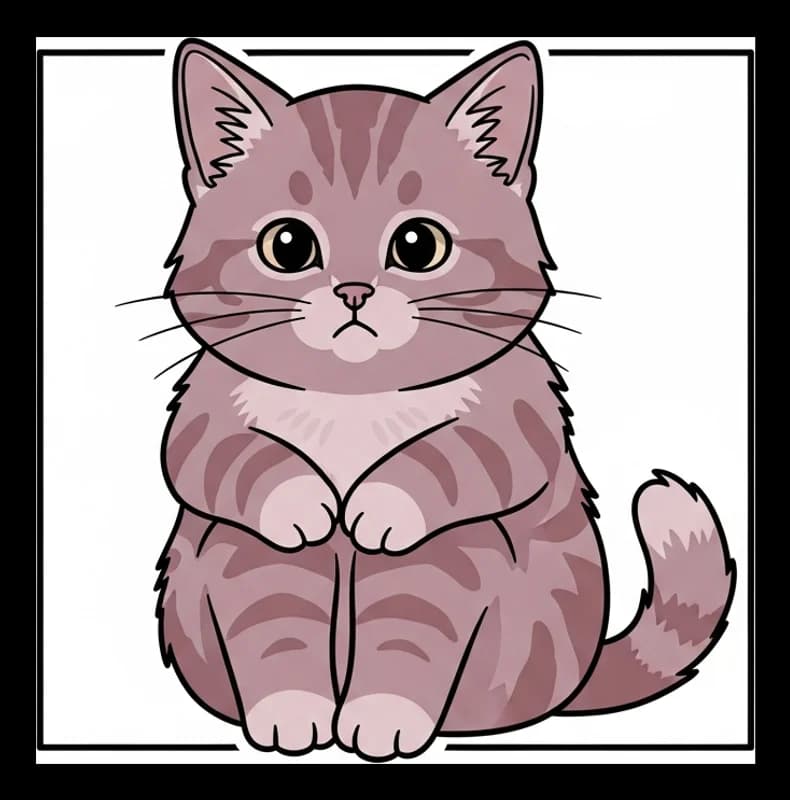 Anxiety-Cat — Aufkleber