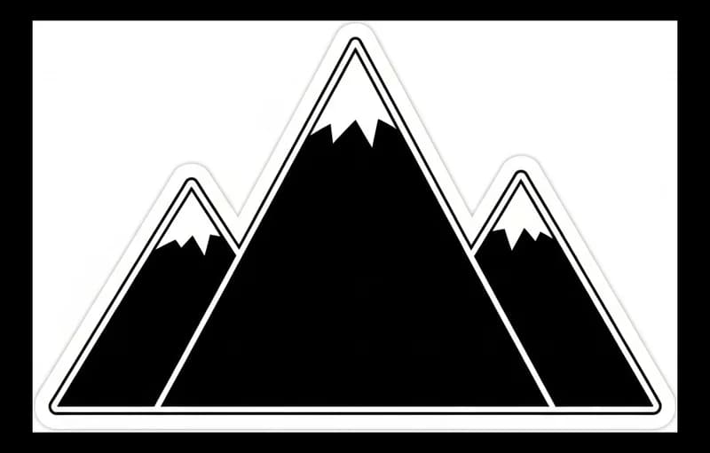 Berg-Triangle — Aufkleber