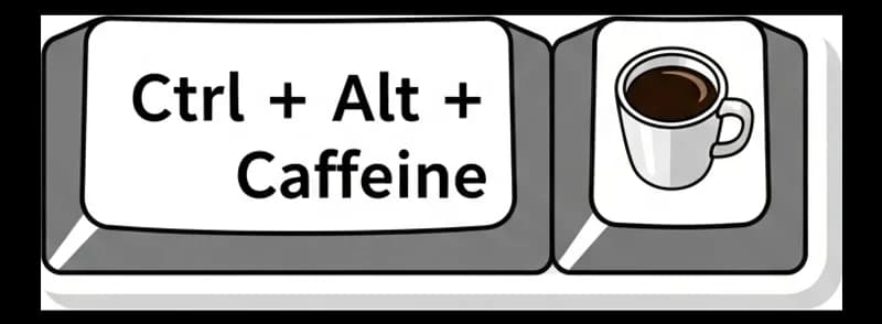 Crtl-Alt-Caffeine — Aufkleber