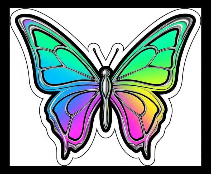 Cyber-Butterfly — Aufkleber