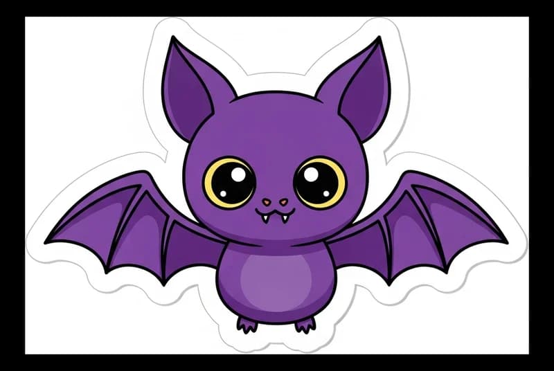 Fledermaus-Cute — Aufkleber