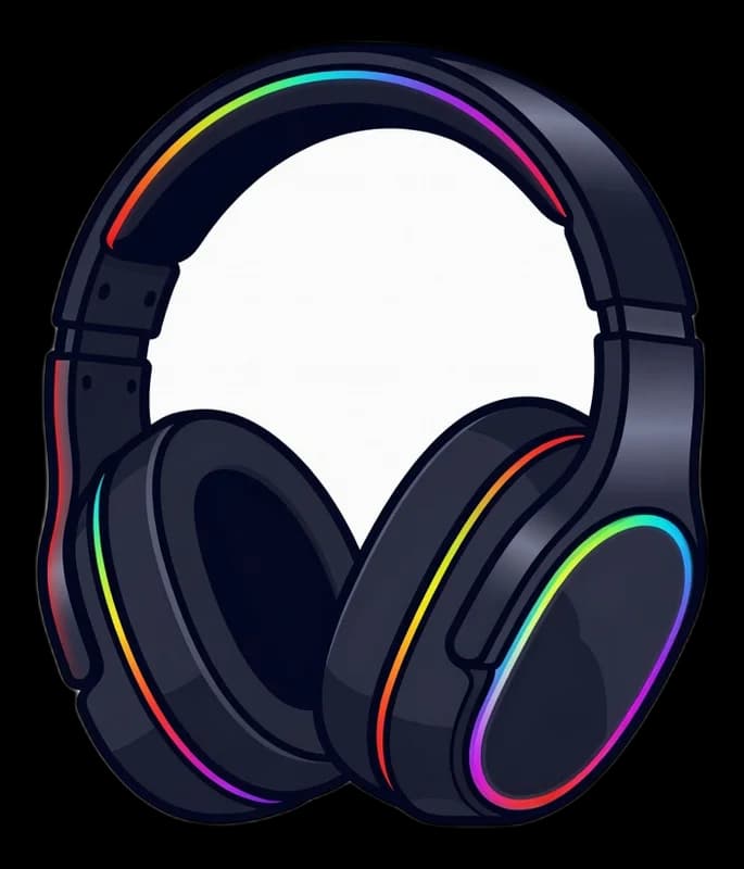 RGB Gaming Headset — Aufkleber