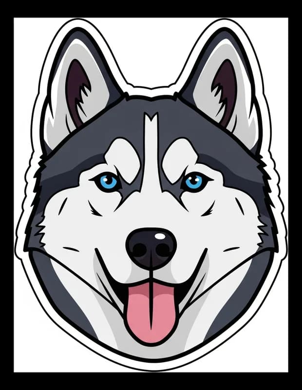 Husky-Husband — Aufkleber