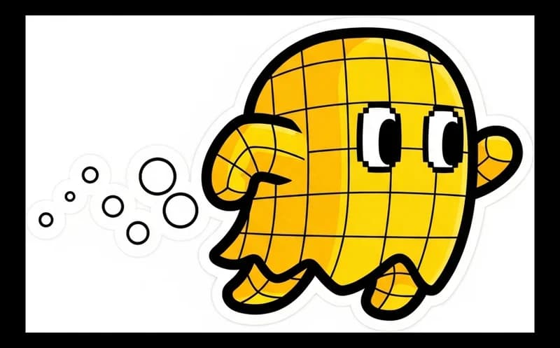 Pacman-Vibes — Aufkleber