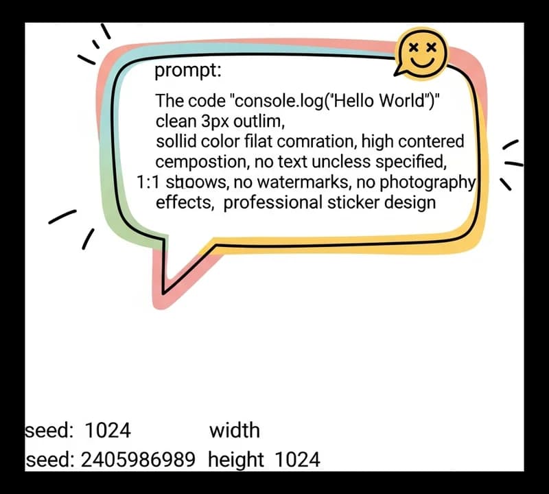 Print-Hello-World — Aufkleber