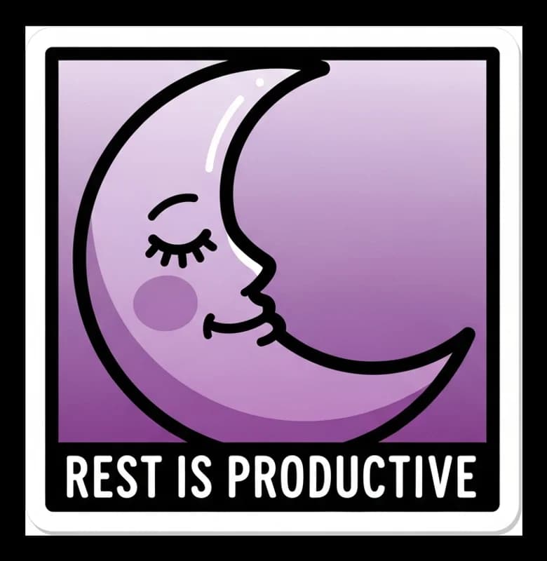 Rest-Is-Productive — Aufkleber